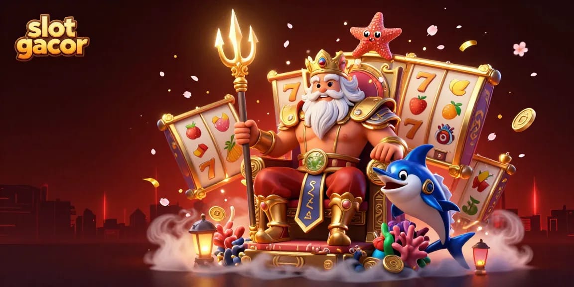 Experience the excitement of slot gacor with vibrant 3D characters and enchanting casino elements.