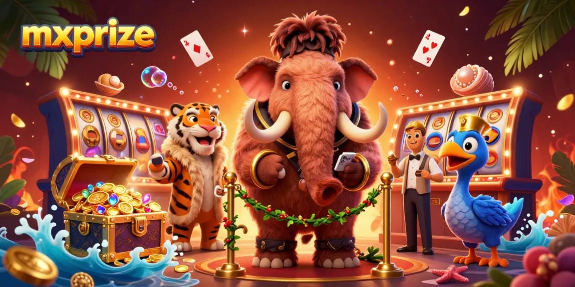 Experience premier gaming at mxprize with vibrant slot reels and a dynamic casino bouncer scene.