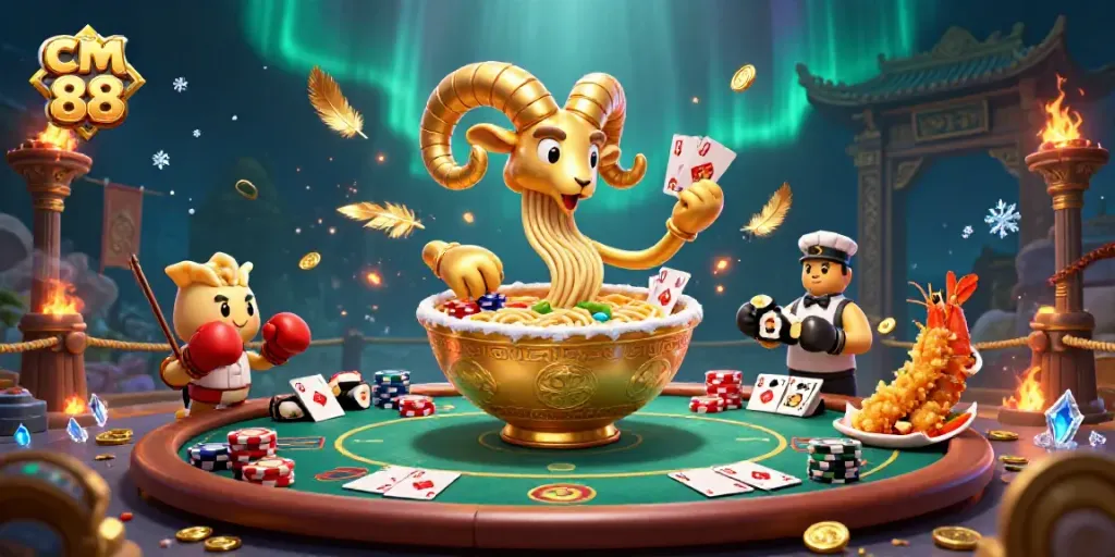 Join the action with cm 88's vibrant casino scene featuring engaging characters and dynamic gameplay.