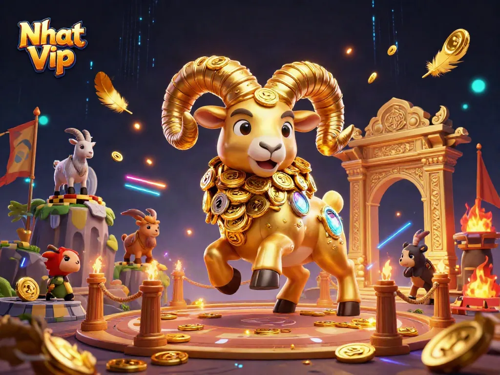 Experience thrilling gameplay with Nhat Vip in a vibrant, dynamic casino scene.