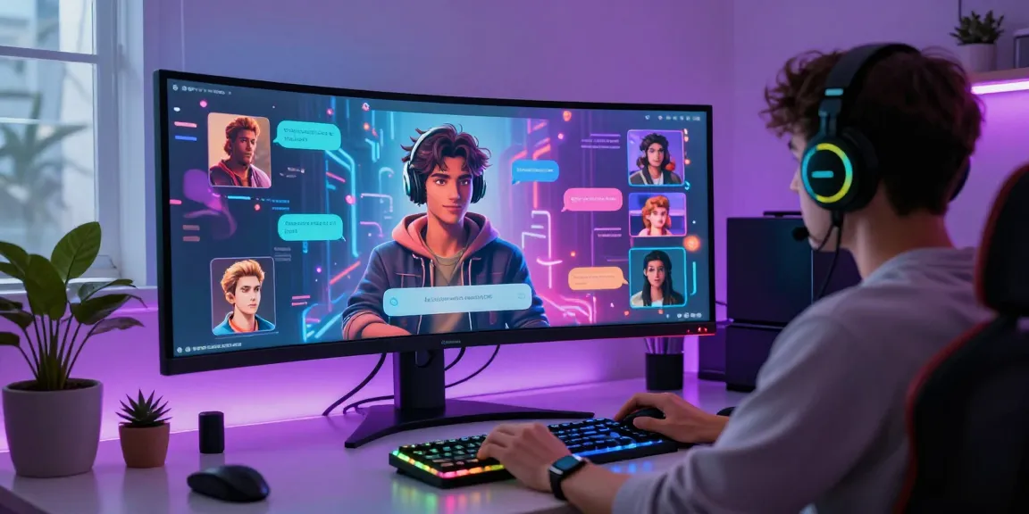 Engaging in character AI NSFW chat on modern interface with personalized avatars and vibrant conversation.
