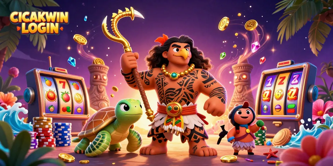 Unlock better odds while enjoying CICAKWIN LOGIN with vibrant casino elements and characters.