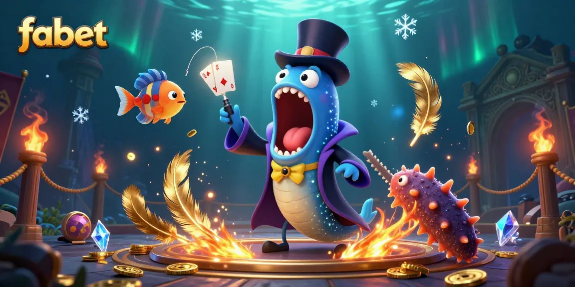 Experience the thrilling antics of Fabet with a magical underwater casino performance from captivating sea creatures.
