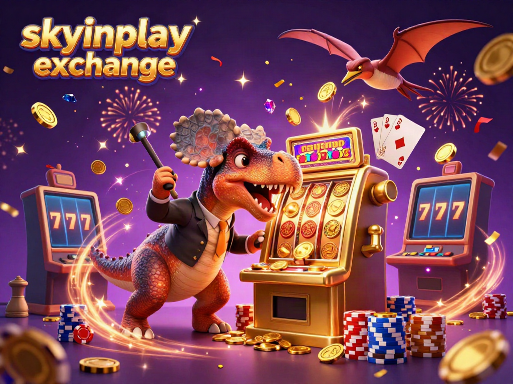 Catch the excitement at skyinplay exchange with a 3D pachycephalosaurus winning jackpot coins!