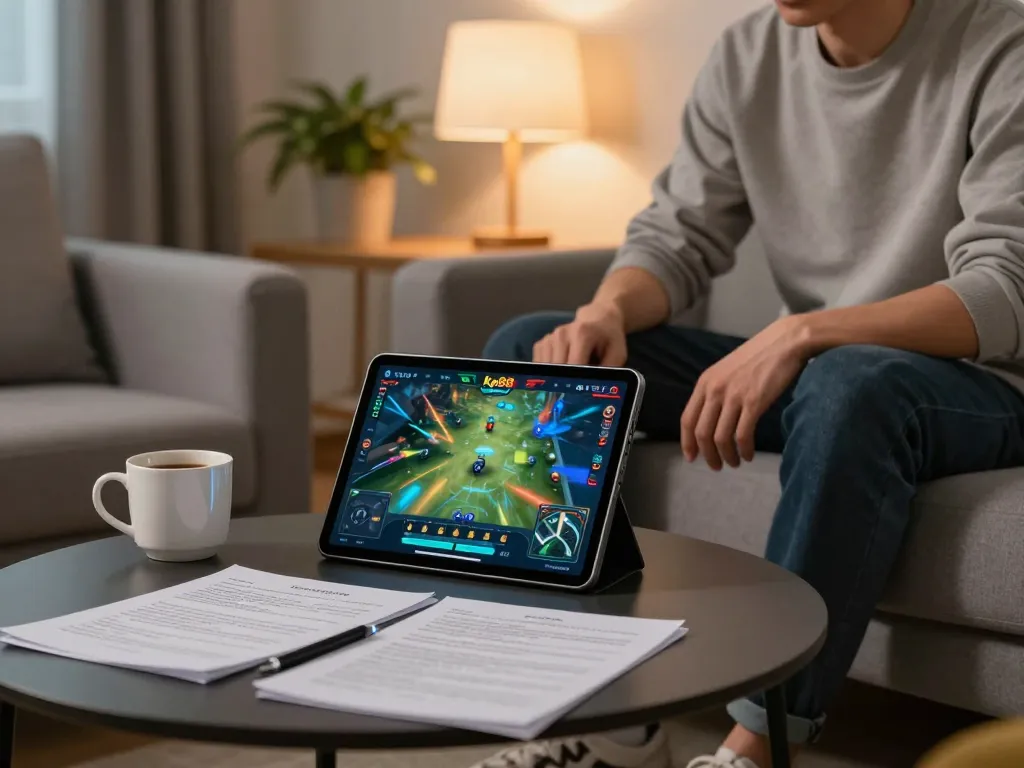 Engaging in a kp88 game with exciting strategy notes in a cozy setting.