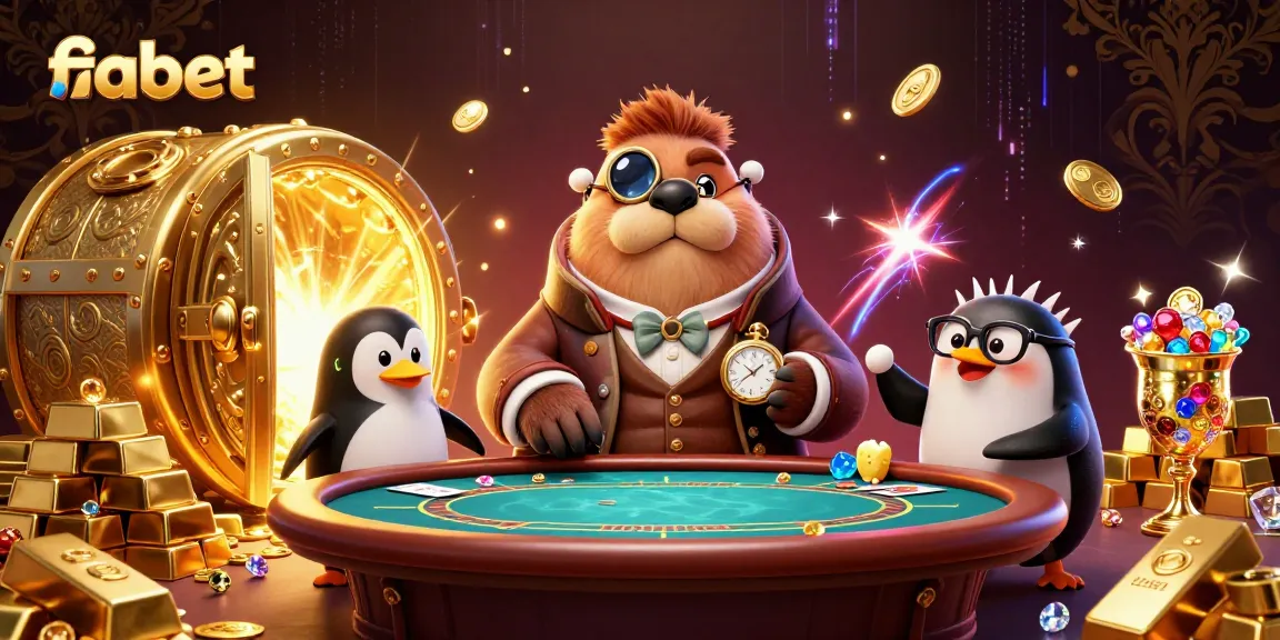 Join fabet in a vibrant underwater poker game featuring a walrus and friends