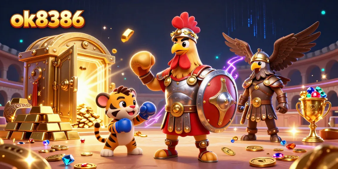 Entertaining gameplay at ok8386 with vibrant characters and dynamic casino elements in a lively scene.