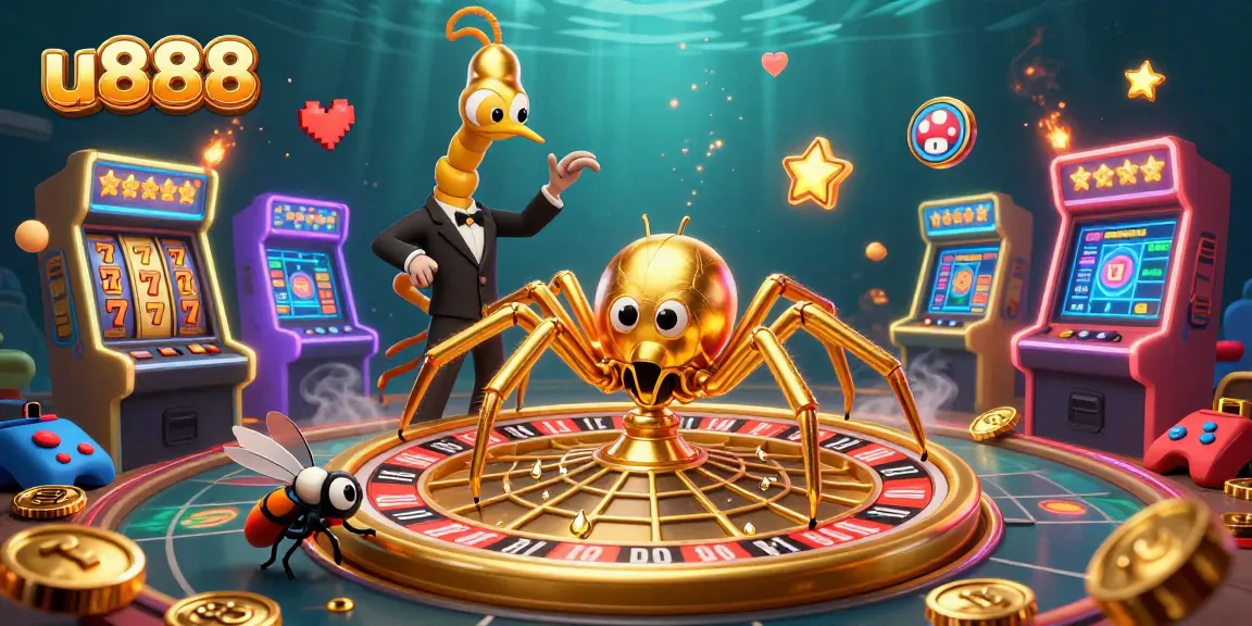 Experience thrilling games at u888 with a majestic roulette wheel and interactive casino elements.