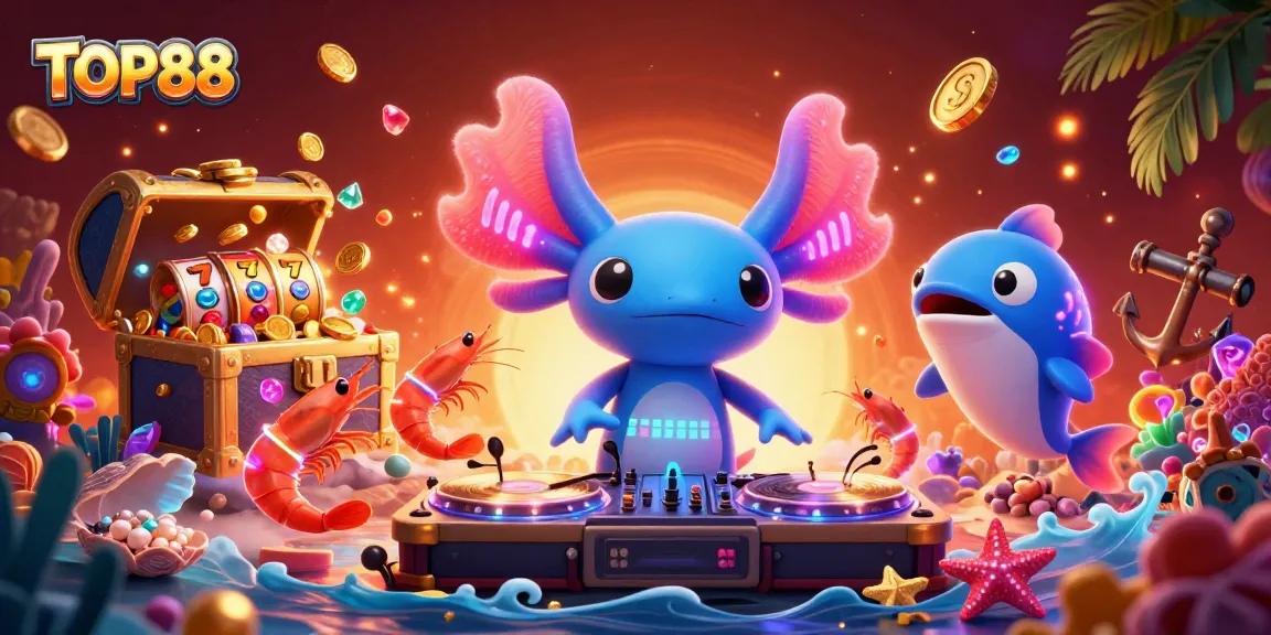 Experience top-notch gaming excitement at TOP88 with vibrant underwater DJ party scene.