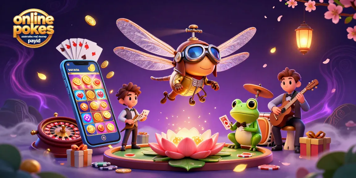 Engage with thrilling online pokies Australia real money PayID at vibrant lily pad casino