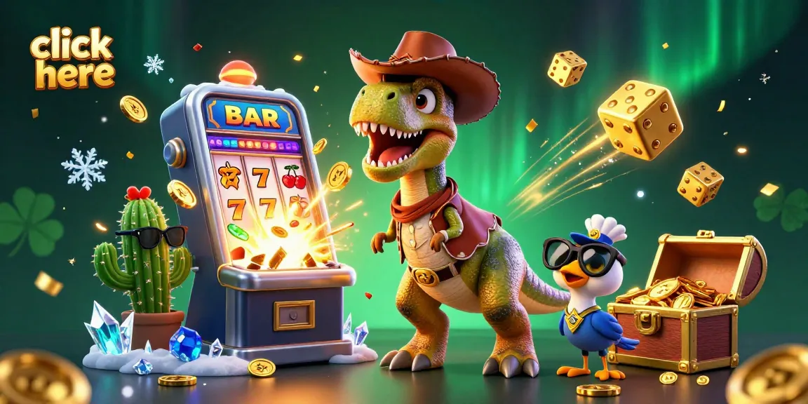 Experience excitement with click here at ATAS Casino, featuring a cowboy T-Rex and thrilling gaming elements.